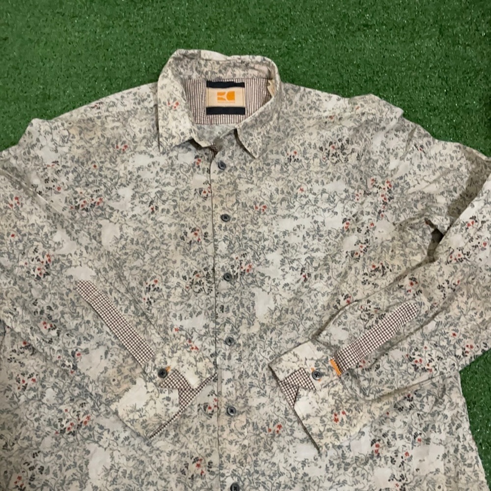 Hugo Boss Orange Label Floral Mens Button Shirt